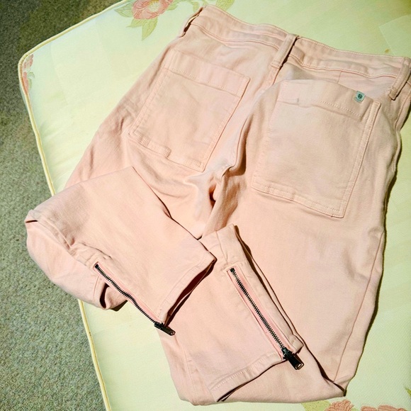 NWOT lucky Brand pale pink low rise skinny ankle zip jeans SZ 2/ 26 in👌🏻shape! - Picture 6 of 13
